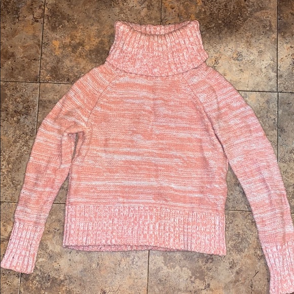 Banana Republic salmon, pink xsmall thick sweater turtleneck - Picture 1 of 5